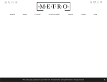 Tablet Screenshot of metromodels.com